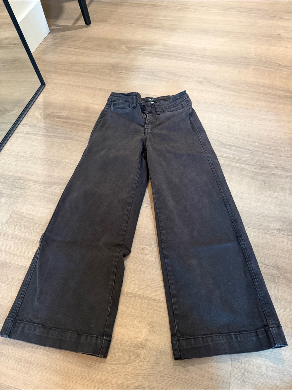 Oat New York Black Wide-Leg Jeans